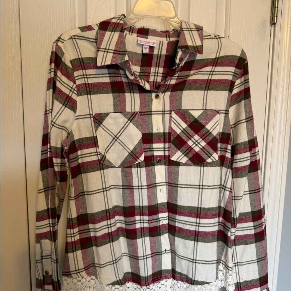 Shyanne Red and White Plaid Shirt